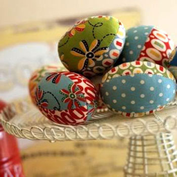 Patchwork textil húsvéti tojások - foltvarrás ( szabásmintával )