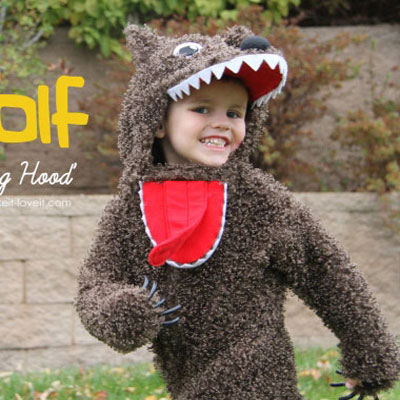 Halloween wolf costume for kids (with sewing pattern)