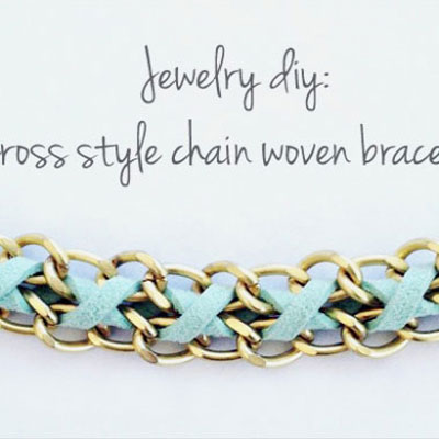 DIY Cross style chain bracelet - jewelry making tutorial