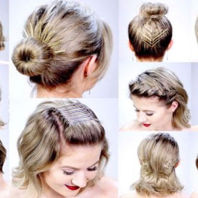 11 Super easy hairstyles with bobby pins for short hair | Mindy