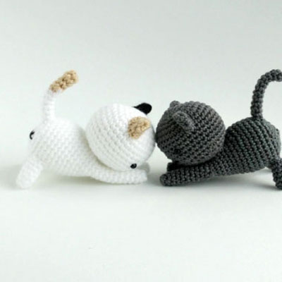 Free adorable amigurumi kitten pattern - crochet cat