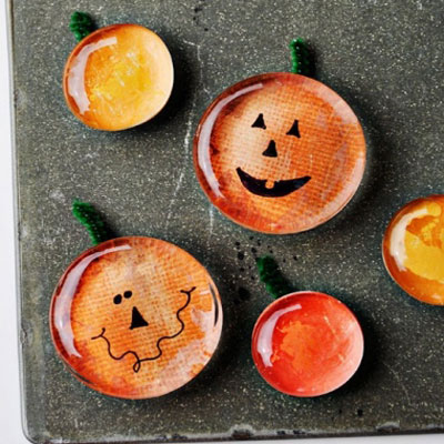 DIY Pumpkin magnets  - fun fall craft for kids