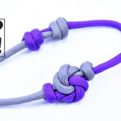 DIY Mandala sliding knot paracord bracelet