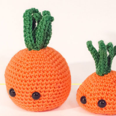 Kawaii easy crochet carrot (free amigurumi pattern)