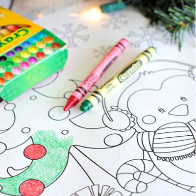 Christmas coloring book pages (free printable)