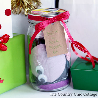 DIY Sock puppet making kit - fun Christmas gift idea for kids