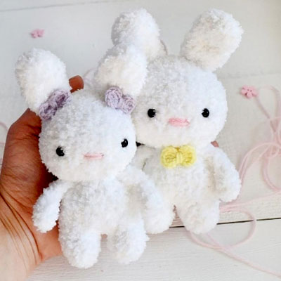 Fluffy amigurumi bunny (free amigurumi pattern)